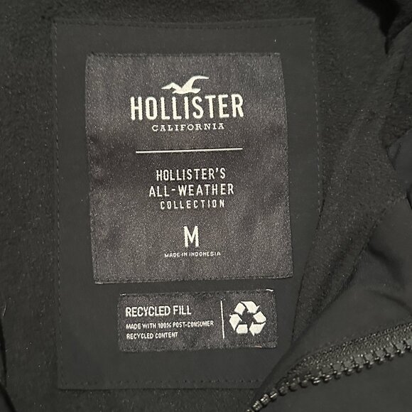 Hollister Men’s All-Weather Collection Parka – Black – Size M - Picture 4 of 6